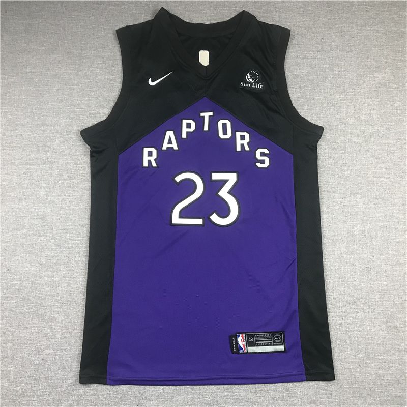 Men Toronto Raptors 23 Vanvleet Purple 2021 Nike Game NBA Jersey